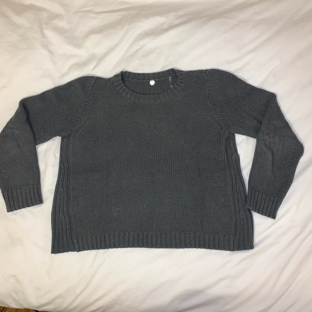 Margaret O’Leary | Cotton Ribbed Sweater, Grey, L